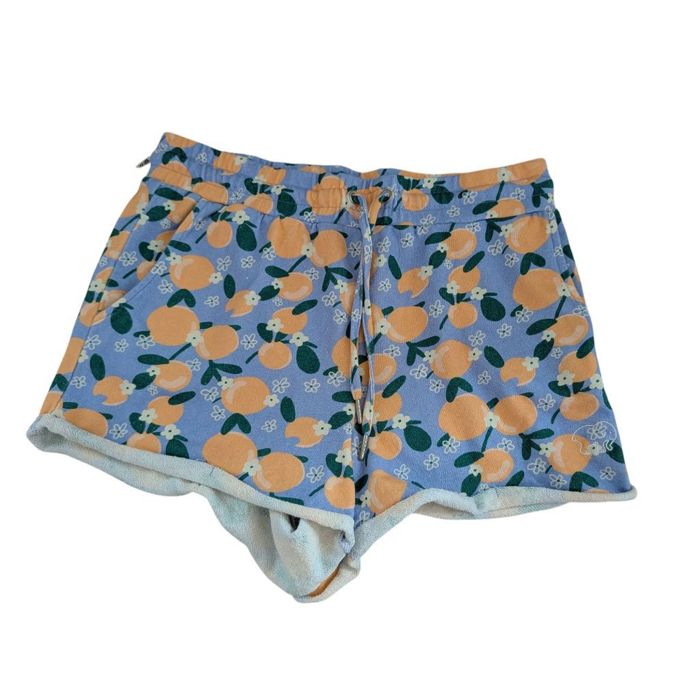 NWT Ivory Ella Fruit Peaches Drawstring Waist Comfort Lounge Shorts Size M